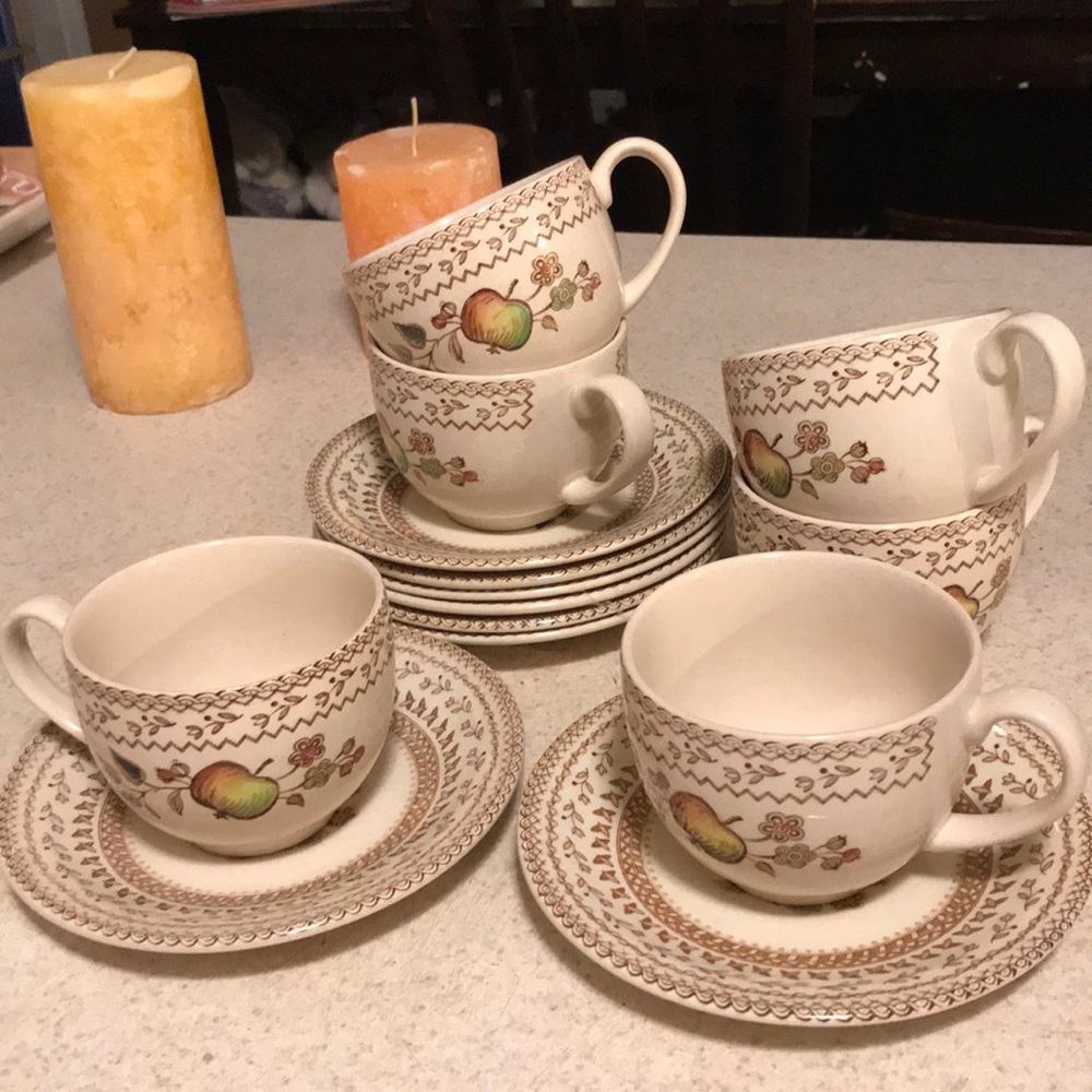 Lot of six Staffordshire old granite.